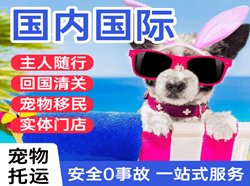 菏泽牡丹机场快递国际宠物托运 【国